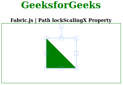 Fabric.js Path lockScalingX属性