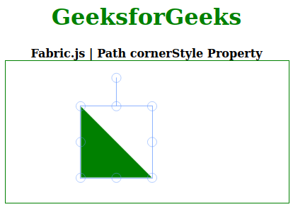 Fabric.js Path cornerStyle 属性