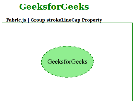 Fabric.js Group strokeLineCap属性