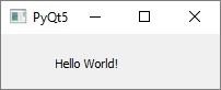 PyQt5 Hello World示例