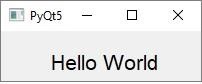 PyQt5 Hello World示例
