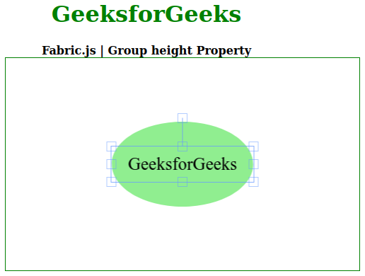 Fabric.js Group height属性