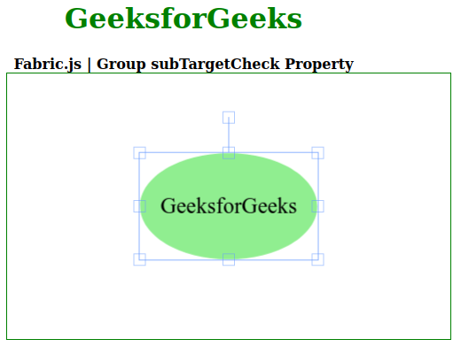 Fabric.js Group subTargetCheck 属性