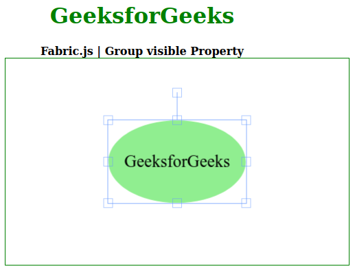 Fabric.js Group visible属性