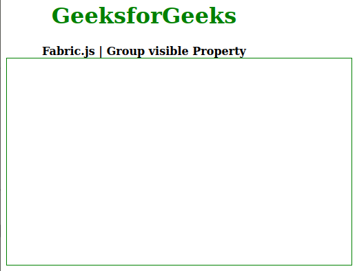 Fabric.js Group visible属性