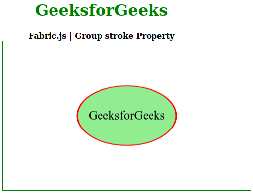 Fabric.js Group stroke属性