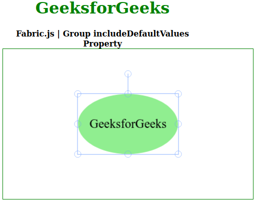 Fabric.js Group includeDefaultValues属性