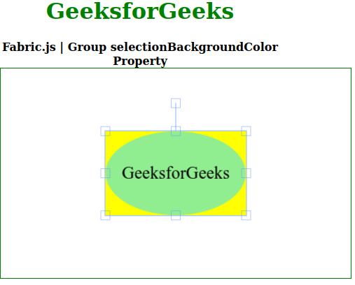 Fabric.js Group selectionBackgroundColor属性