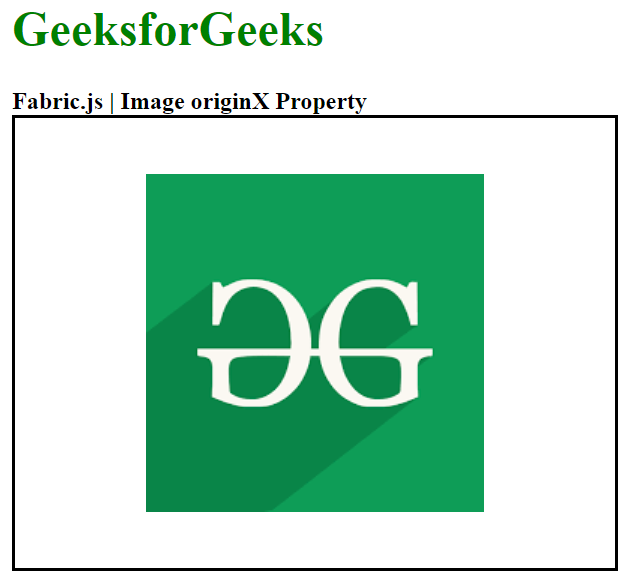 Fabric.js Image originX 属性