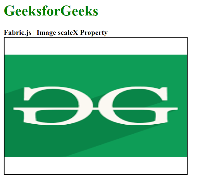Fabric.js Image scaleX属性