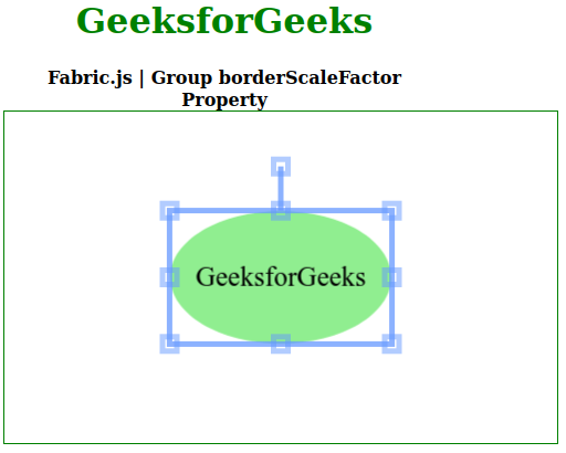Fabric.js Group borderScaleFactor属性