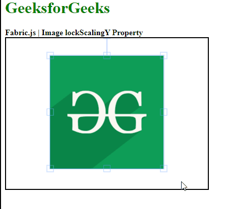 Fabric.js Image lockScalingY属性
