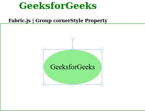 Fabric.js Group cornerStyle 属性