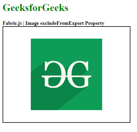 Fabric.js Image excludeFromExport属性