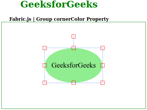 Fabric.js Group cornerColor属性