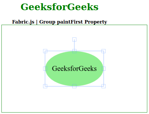 Fabric.js Group paintFirst 属性