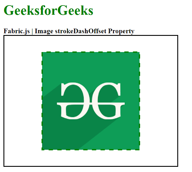 Fabric.js Image strokeDashOffset 属性