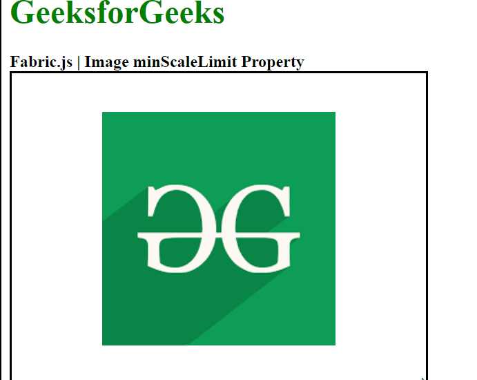 Fabric.js Image minScaleLimit 属性