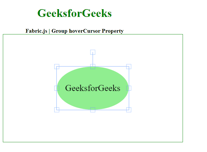 Fabric.js Group hoverCursor属性