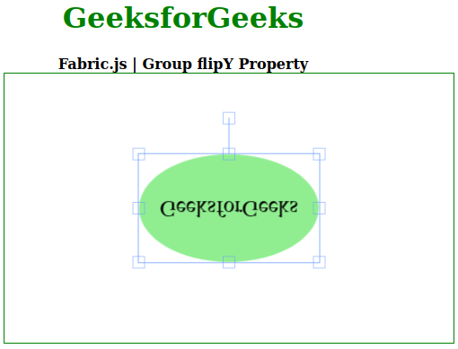 Fabric.js Group flipY属性