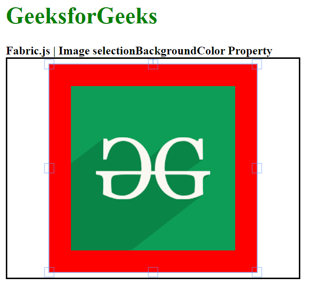 Fabric.js Image selectionBackgroundColor 属性