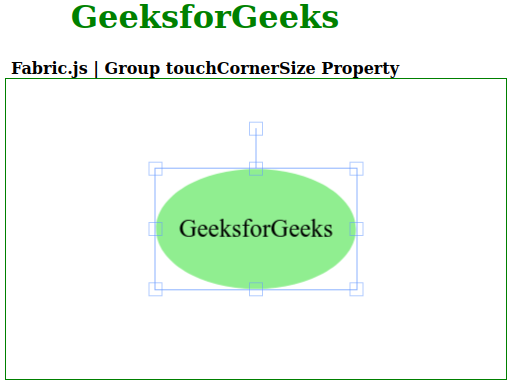 Fabric.js Group touchCornerSize 属性