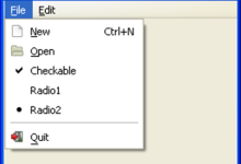 PyGTK 菜单栏、菜单和菜单项|极客教程