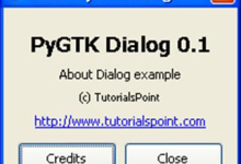 PyGTK AboutDialog类|极客教程