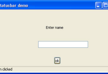 PyGTK 状态栏类|极客教程