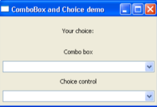 wxPython ComboBox & Choice 类|极客教程