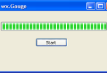 wxPython Guage类|极客教程