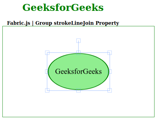 Fabric.js Group strokeLineJoin属性