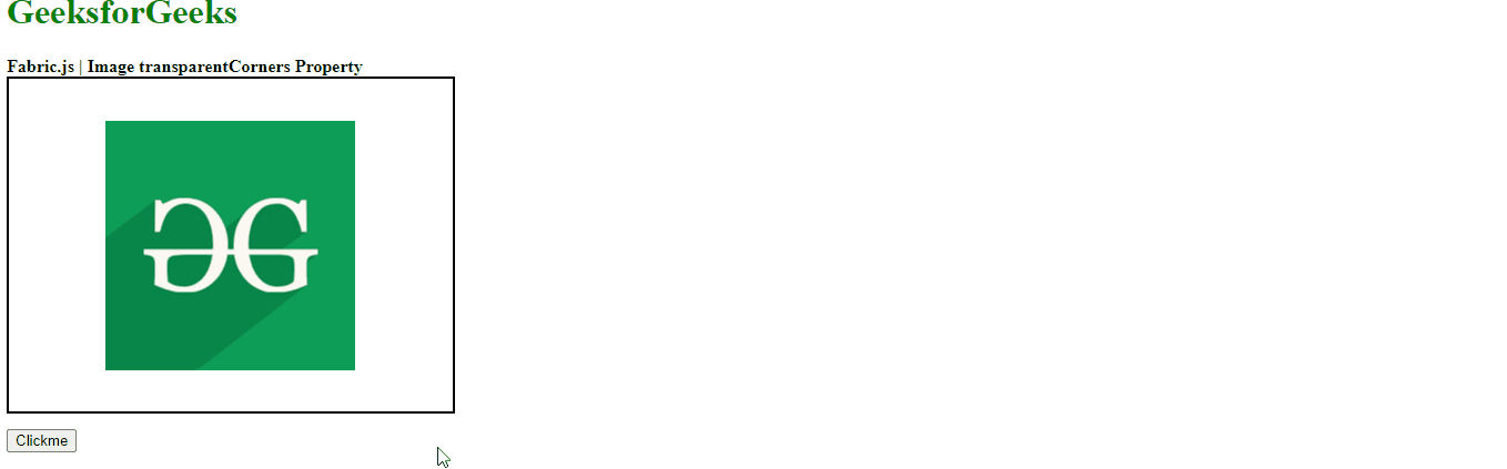 Fabric.js Image transparentCorners 属性