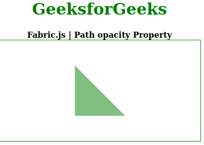 Fabric.js Path透明度属性