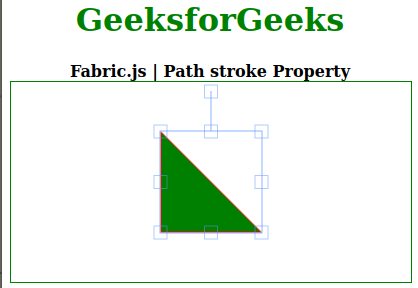 Fabric.js Path stroke 属性