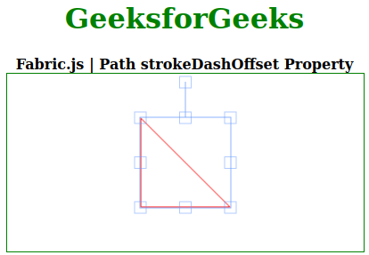 Fabric.js Path strokeDashOffset属性