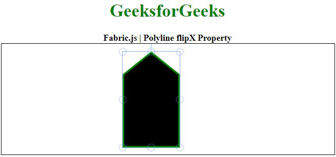 Fabric.js Polyline flipX 属性