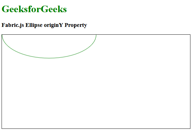 Fabric.js 椭圆originY属性