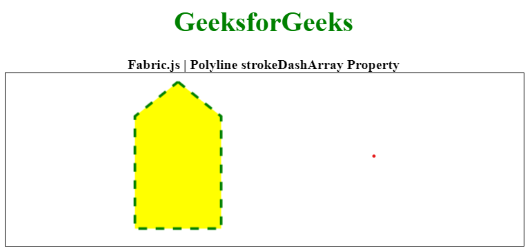 Fabric.js Canvas元素的Polyline strokeDashArray属性