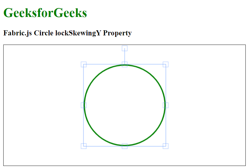 Fabric.js 圆形 lockSkewingY 属性