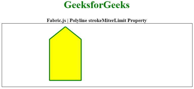 Fabric.js Polyline strokeMiterLimit 属性