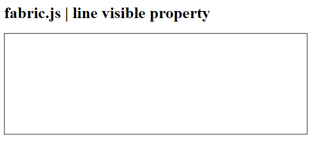 Fabric.js 线段可见性属性