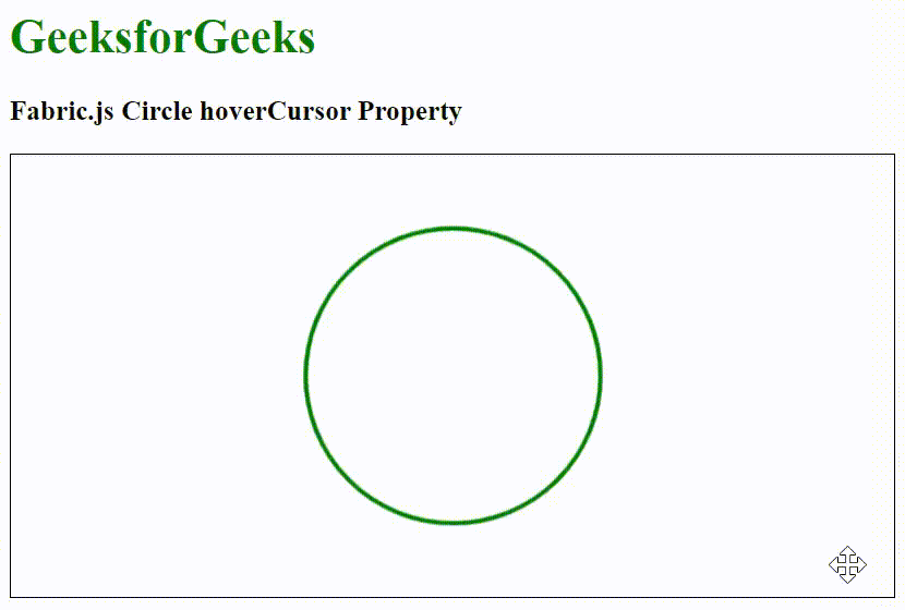 Fabric.js 圆hoverCursor属性 Fabric.js 圆hoverCursor属性
