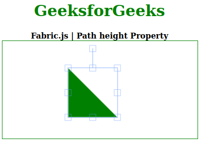 Fabric.js Path高度属性