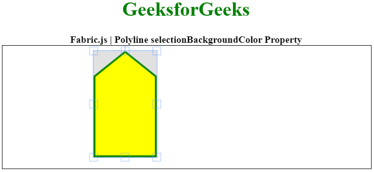 Fabric.js Polyline selectionBackgroundColor 属性