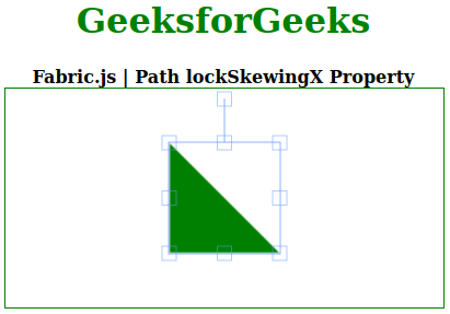 Fabric.js Path lockSkewingX 属性