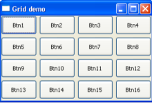 wxPython GridSizer|极客教程