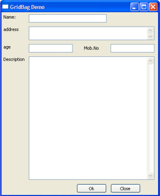 wxPython GridBagSizer