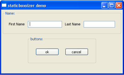 wxPython StaticBoxSizer