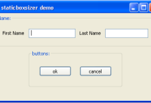 wxPython StaticBoxSizer|极客教程